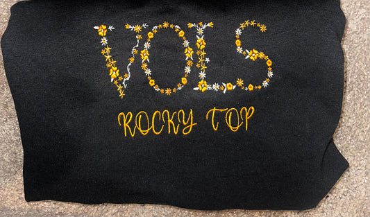 “VOLS” Floral Sweatshirt