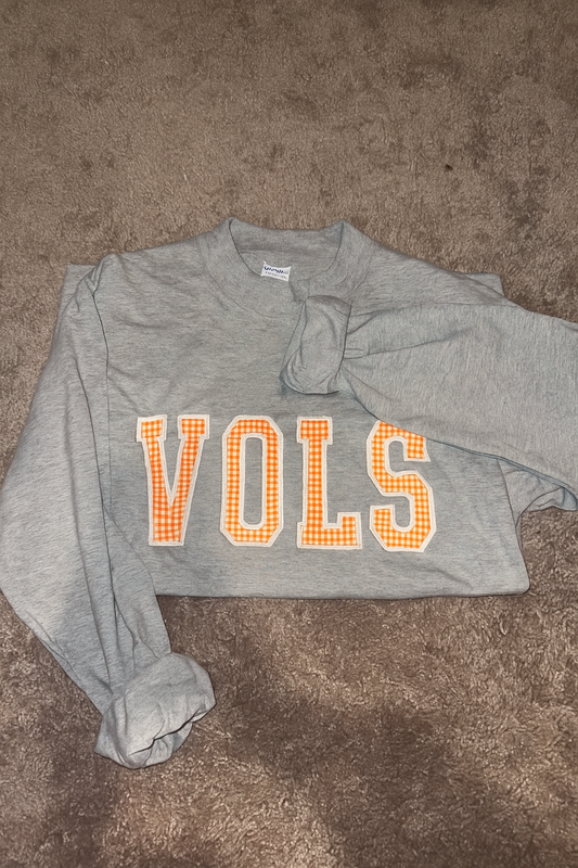 “VOLS” Appliqué Mock Neck